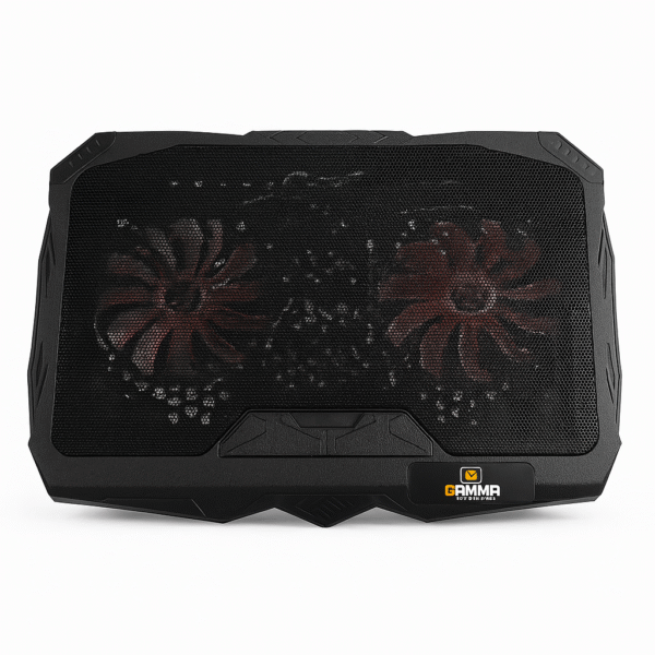 Gamma GT-17 Laptop Cooling Pad – Dual Core Cooling with LED Fans - Image 2