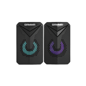 Gamma GT-314 RGB Stereo Desktop Speakers | USB Powered 2.0 Channel PC Speakers with LED Lights