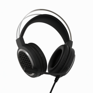 FOREV FV-G99 RGB Gaming Headset – 50mm Stereo Drivers, Soft Leather Earcups, Short Mic (Pink Edition)
