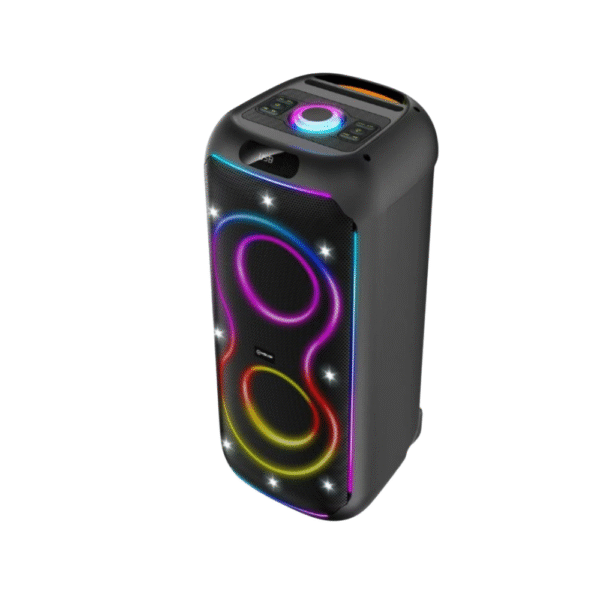 V-2890 Dual 8-Inch Bluetooth Party Speaker with LED Lights