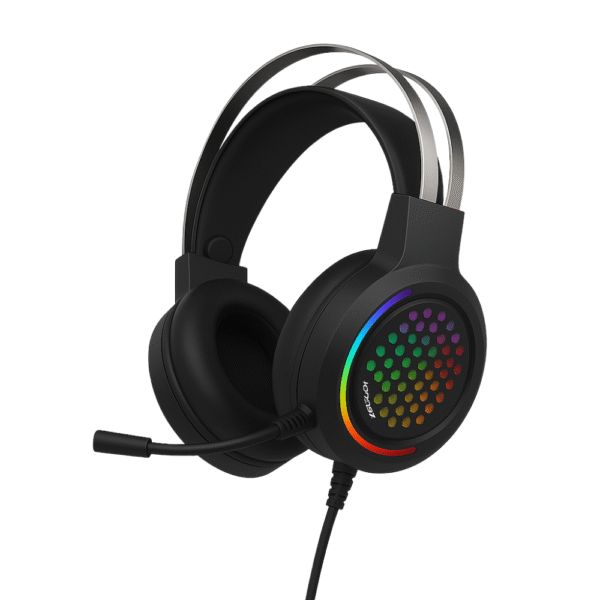 FV-M18 HiFi 7.1 Surround Sound Gaming Headset with 50mm Drivers and HyperClear Mic – Lightweight Noise-Canceling Headphones for PC/Console