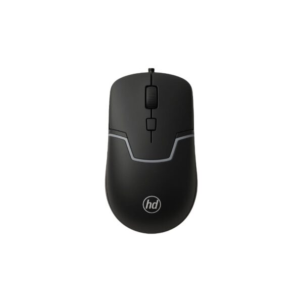 HD M100 Wired Gaming Mouse – 1600 DPI, 4 Buttons, RGB Lighting, Optical Sensor, USB