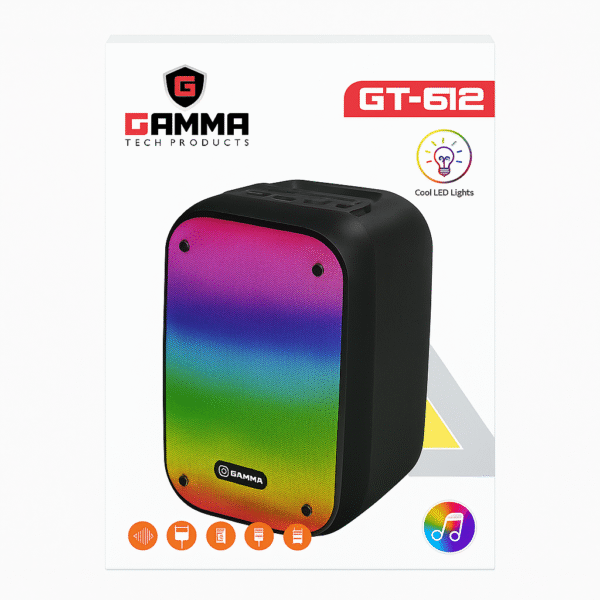 GAMMA GT-612 RGB Wireless Speaker | Portable Mini Speaker with Dual Units - Image 2