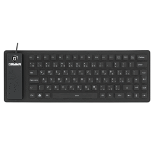Gamma K10 Flexible Silicone Keyboard – Foldable, USB Wired, Lightweight Design for Travel & Office Use