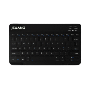 Jeqang JB-330 Wireless Bluetooth 5.0 Rechargeable Keyboard – Ultra Thin, Multi-Color, 150-Hour Battery Life, USB Charging