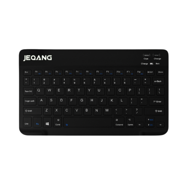 Jeqang JB-330 Wireless Bluetooth 5.0 Rechargeable Keyboard – Ultra Thin, Multi-Color, 150-Hour Battery Life, USB Charging