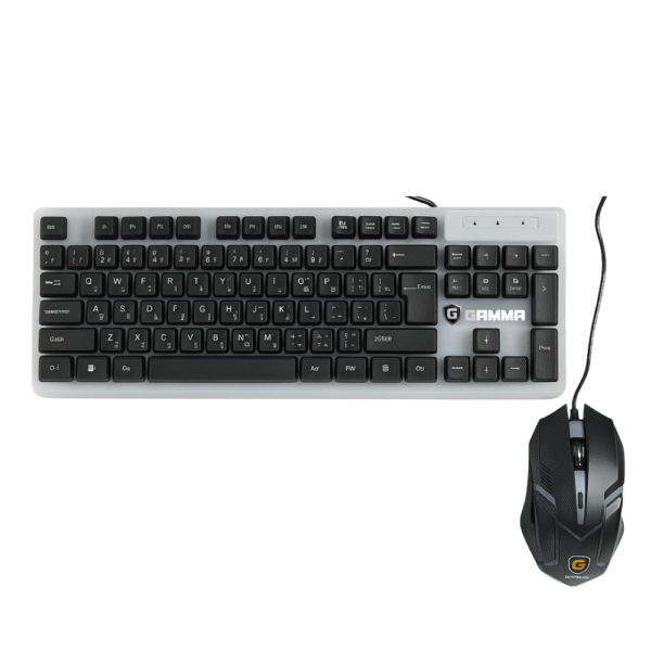 K-511 Gamma RGB Gaming Keyboard and Mouse Combo – USB Wired Backlit Set