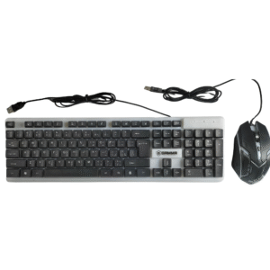 K-511 Gamma RGB Gaming Keyboard and Mouse Combo – USB Wired Backlit Set