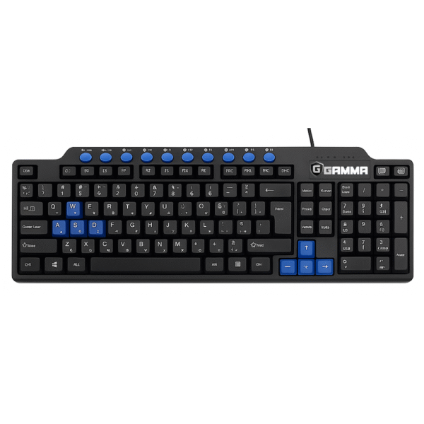 Gamma K-17 USB Wired Gaming Keyboard - Full-Size Layout