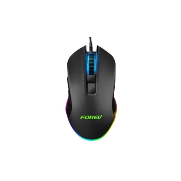 Forev FV‑Q7 RGB Wired Gaming Mouse – 6‑Button, 6400 DPI, Multi‑Color Backlit