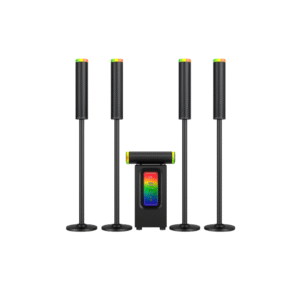 Gamma GT-1015 5.1 Channel Multimedia Speaker System with LED Display and Optical Input – 180W RMS Power