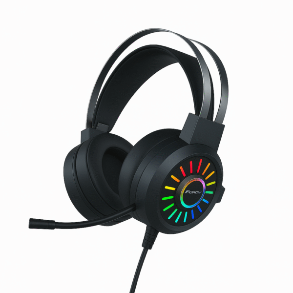 FOREV G97 5.1 RGB Esports Gaming Headset with USB & Noise Cancelling Mic – Virtual 5.1 Surround Sound – Adjustable Fit