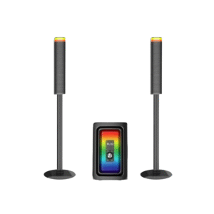 Gamma GT-9930 3.1 Channel Subwoofer Speaker System with LED Light and Remote – 140W RMS