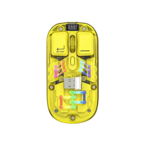 Forev XWD-118 Transparent Dual‑Mode Wireless Mouse – RGB, 1600 DPI, Type‑C Charging