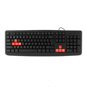 Gamma K-16 Wired Keyboard, USB, English/Arabic,Waterproof, Ergonomic Design