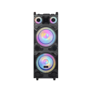 VOVO V‑1215 Party RGB Portable Speaker – 100W Wireless 1.0 Channel with Remote, USB/TF/Mic Support