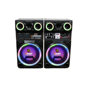 Gamma GT-14300 Sound System with Bluetooth, USB, SD, MMC, Remote Control, LED Light Speakers