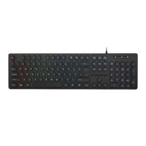 FOREV FV-306 Punk Keycap Gaming Wired Keyboard with Rainbow Backlight