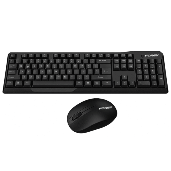 FV‑W706 2.4 GHz Wireless Keyboard & Mouse Combo – Silent, Waterproof, 104‑Key Set