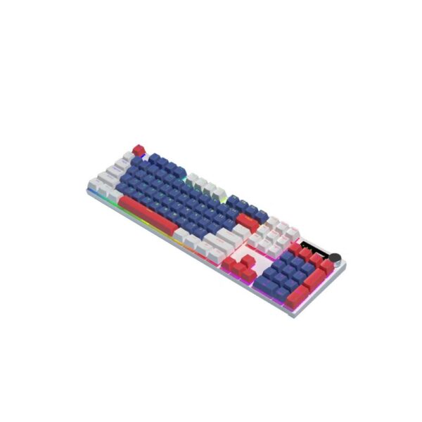 FV-Q515 Mechanical Gaming Keyboard, English/Arabic, Wired, RGB Backlight, Ergonomic Design