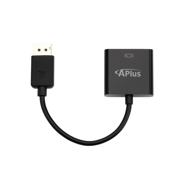 APLUS AB-25KD DisplayPort (DP) to VGA Adapter | Full HD 1080P Converter Cable for Monitor & Projector