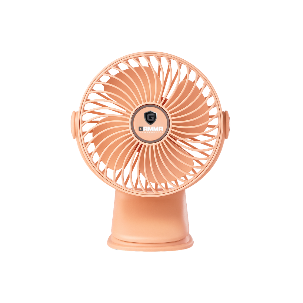 GAMMA GF-53 USB Lighting Clamp Fan | 3-in-1 Portable Fan with LED Light, Stand & Hanging Clip