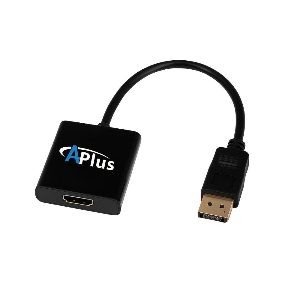 APLUS AB-26KD DisplayPort (DP) to HDMI Converter | 4K UHD Adapter Cable for PC, Monitor & HDTV