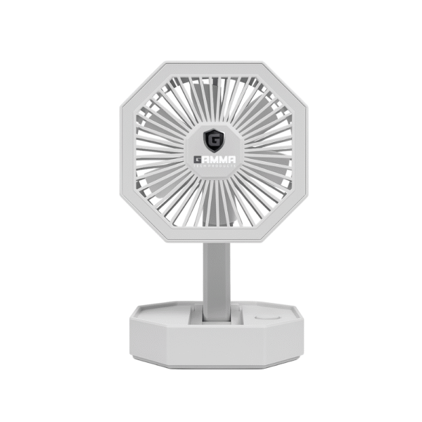 GAMMA GF-52 Mini USB Multifunction Fan | Portable Desk Fan with LED Light & Adjustable Stand