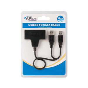 AB-52S APLUS 3.0 to SATA Adapter Cable | External Hard Drive Converter for 2.5”/3.5” HDD & SSD (Up to 4TB)