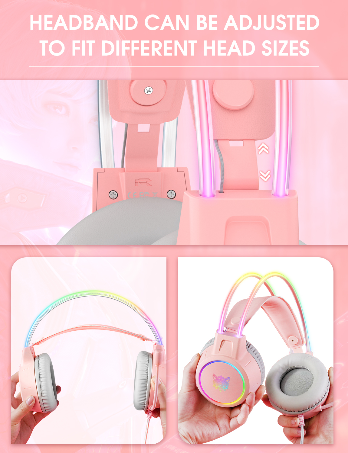 Onikuma X15 Pro RGB Wired Gaming Headset – 50 mm Drivers, Omnidirectional Mic, USB + 3.5mm. - Image 9