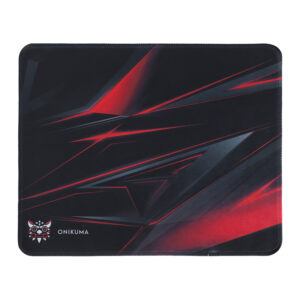 Onikuma MP002 Gaming Mouse Pad – 350x300x2mm Non-Slip Rubber Base, Stitched Edges, Black