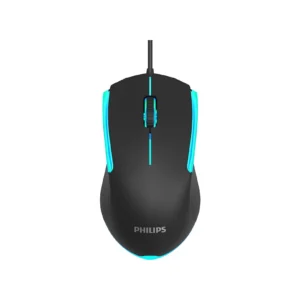 Philips SPK9314 Wired RGB Gaming Mouse – Adjustable 4000 DPI, 6 Programmable Buttons, Ergonomic Design