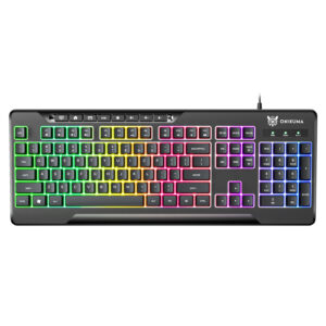 Onikuma G32 Wired RGB Membrane Keyboard – 104 Keys, USB
