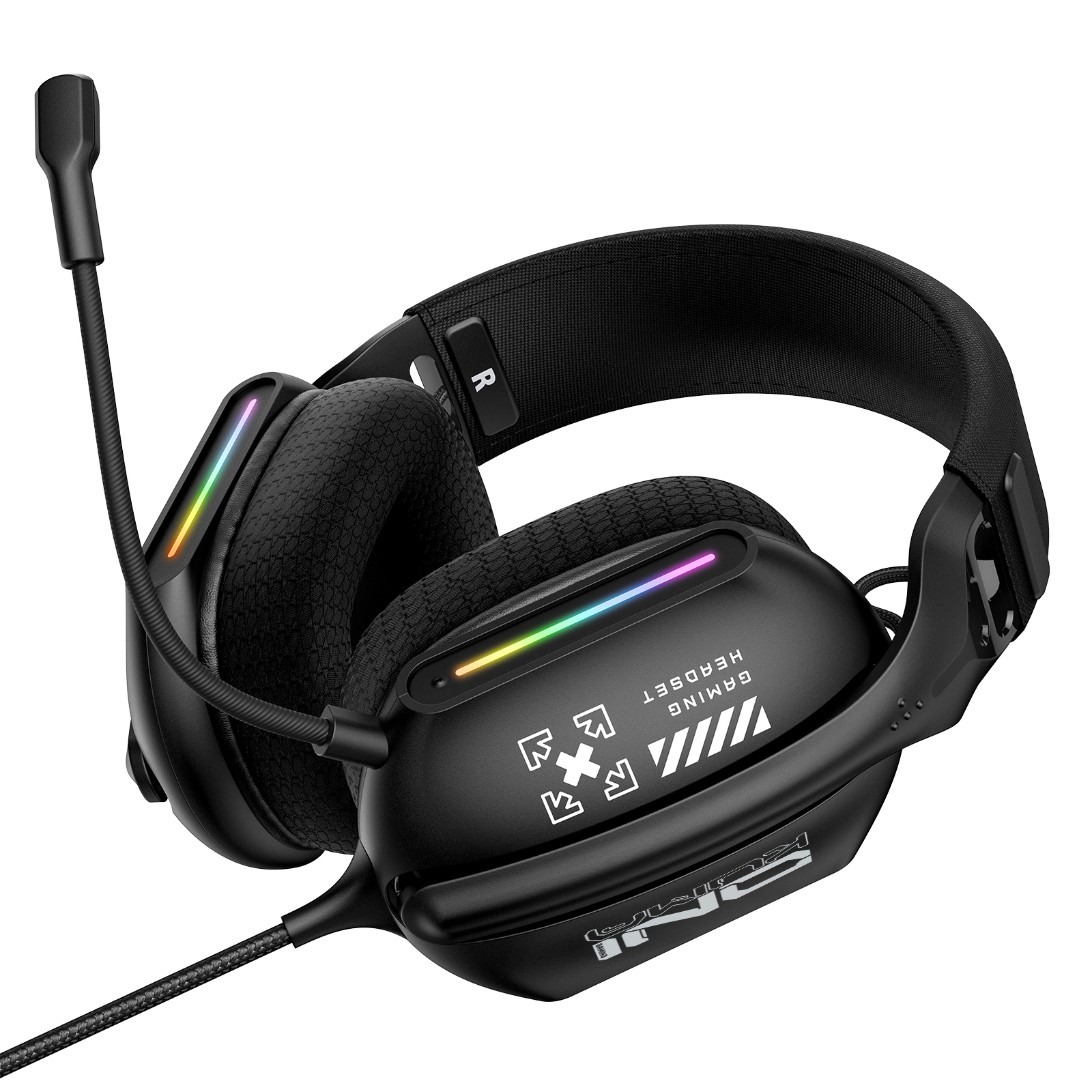 Onikuma X12 RGB Wired Gaming Headset – 50 mm Drivers, Omnidirectional Mic, USB + 3.5mm. - Image 5