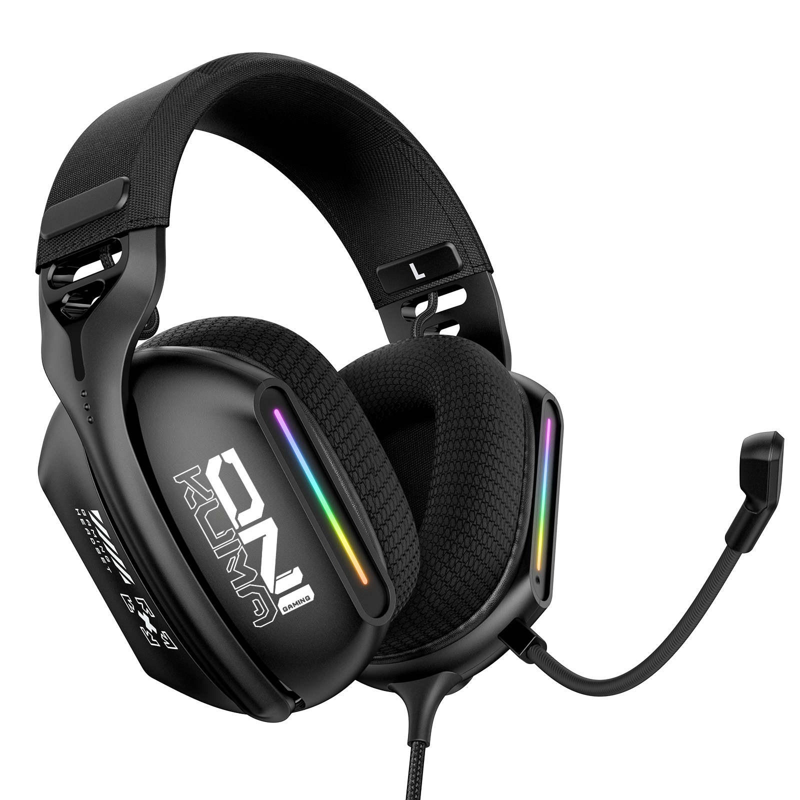 Onikuma X12 RGB Wired Gaming Headset – 50 mm Drivers, Omnidirectional Mic, USB + 3.5mm. - Image 2