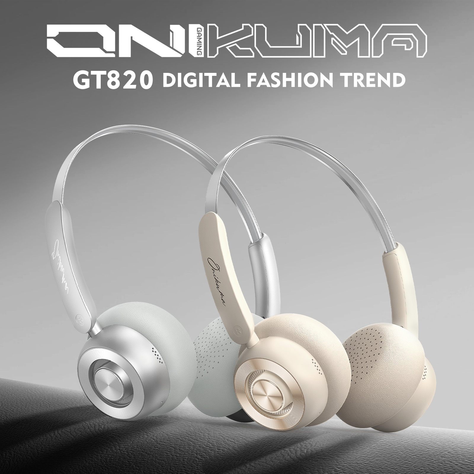 Onikuma GT820 Bluetooth 5.4 Wireless Gaming Headset – 32mm Drivers, 60-Hour Battery. - Image 7
