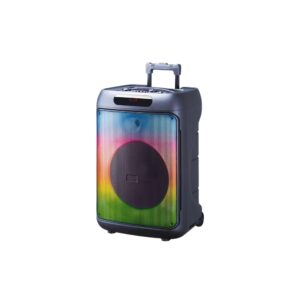 VOVO V-1565 15-inch Trolley Party Speaker – 40W, Bluetooth TWS, 4500mAh Battery, Wired Mic