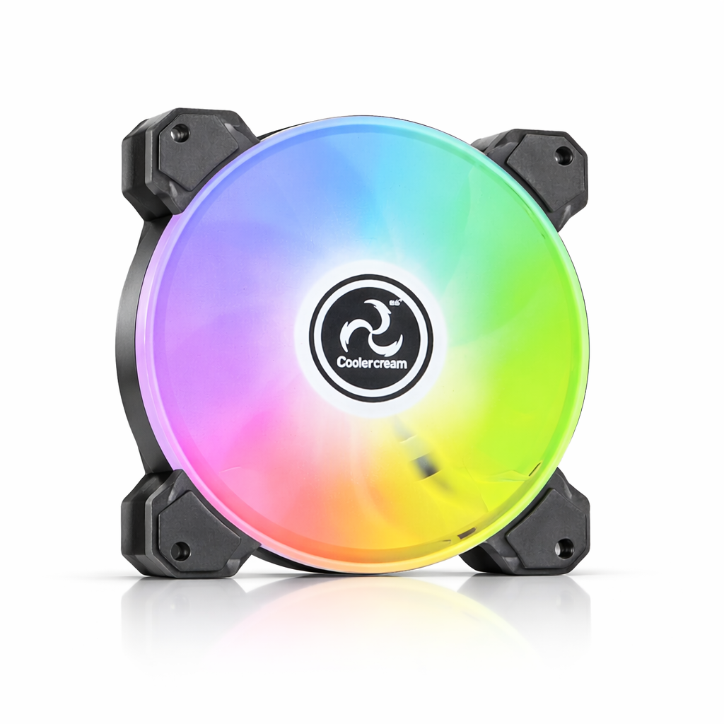 Cooler Cream KS120 ARGB 120mm High Performance Cooling Fan