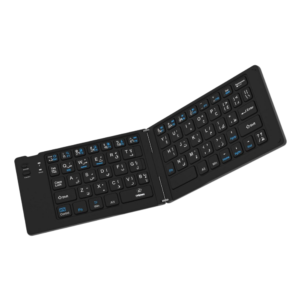 Gamma K-335 Foldable Bluetooth Keyboard – Ultra-Thin Rechargeable Wireless Keyboard with 180° Folding Design