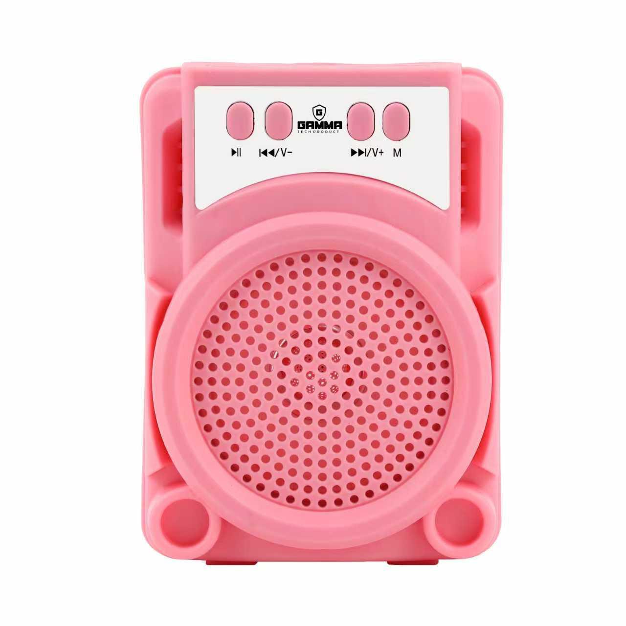 GT-322 Mini 3-Inch Portable Bluetooth Speaker with 500mAh Rechargeable Battery – Pink