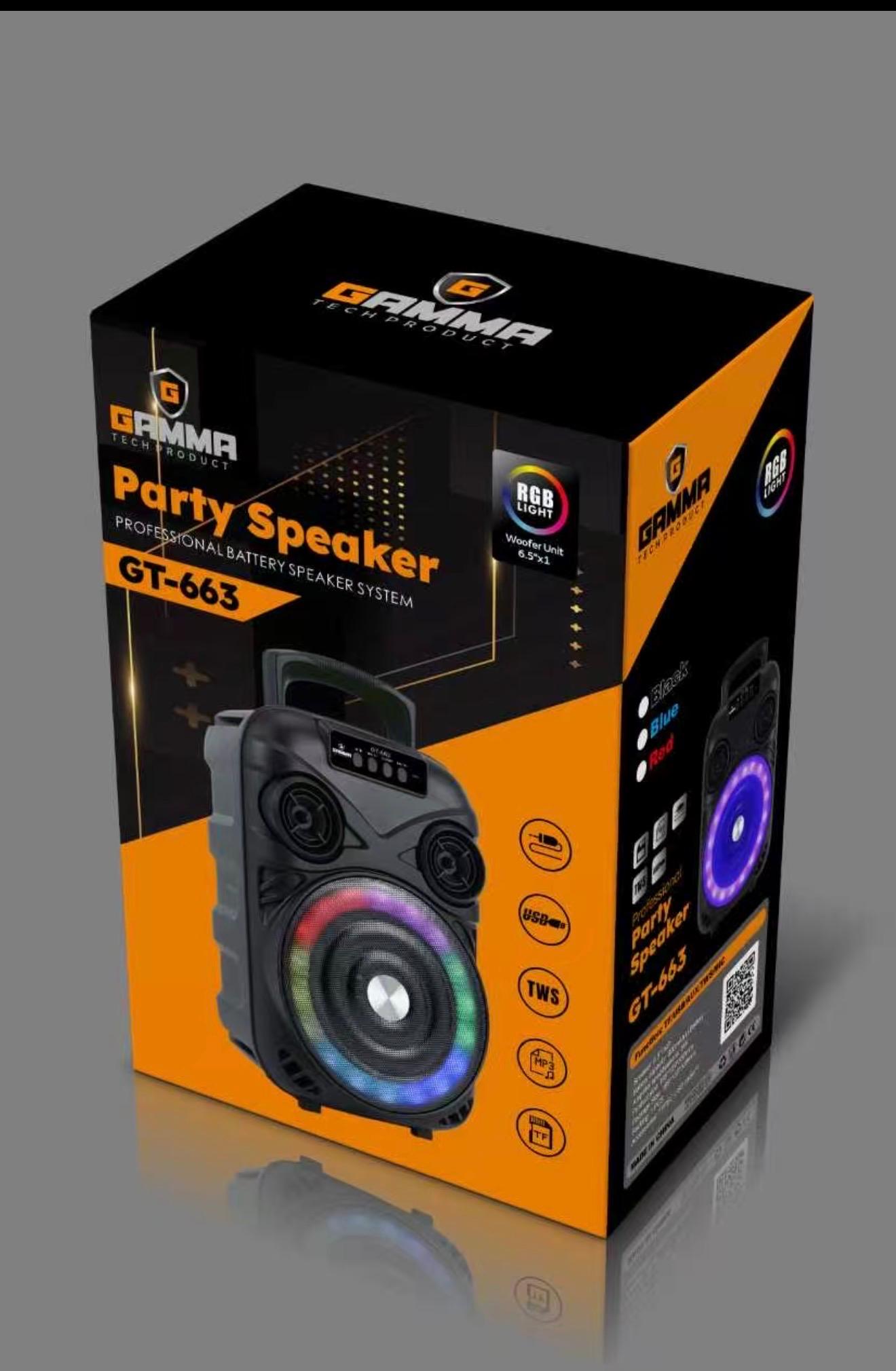 GT-663 Portable 6.5-Inch Bluetooth Speaker with 800mAh Rechargeable Battery - Image 2