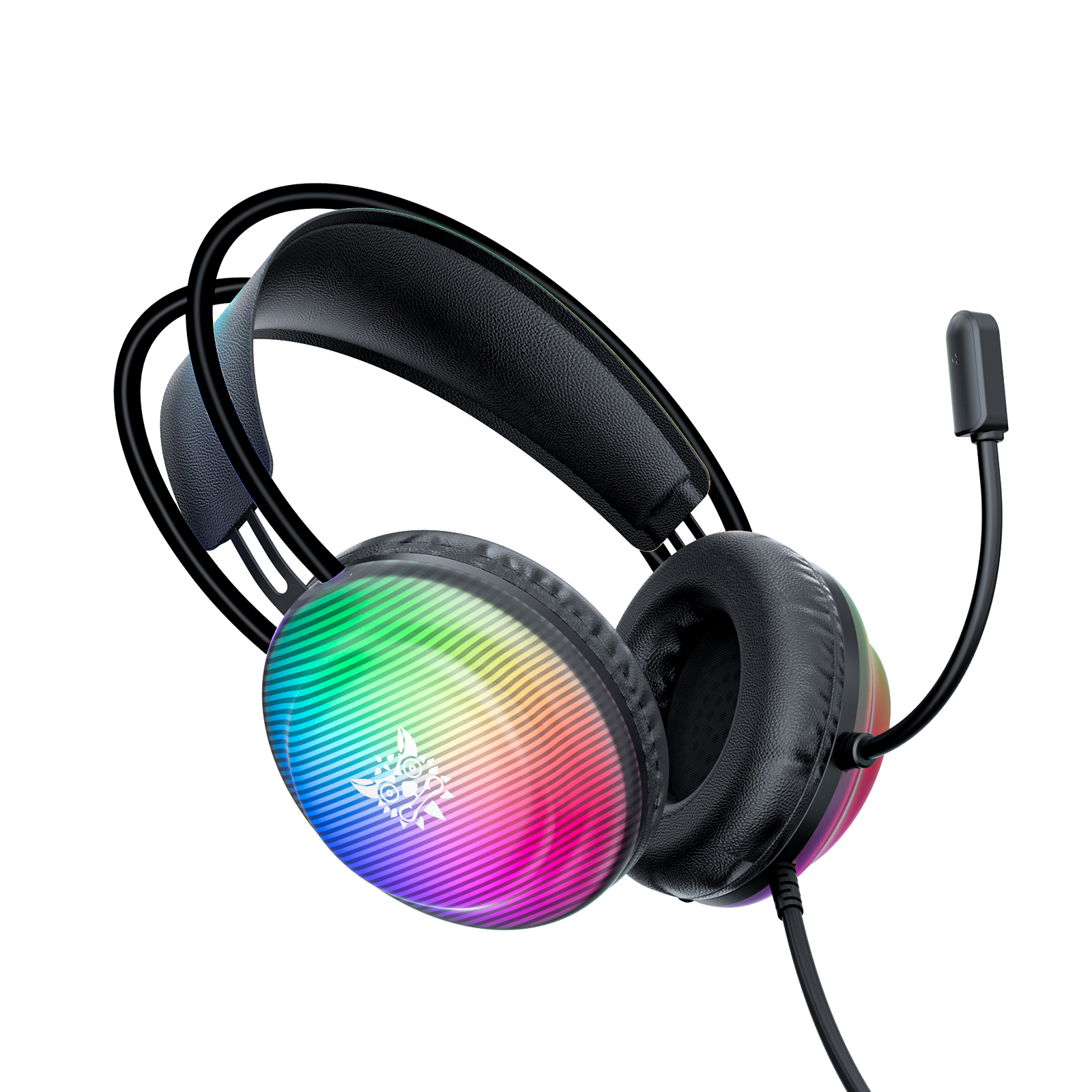 ONIKUMA X29 Wired Gaming Headset with Full-Shell Radiant RGB Lighting, Adaptive Suspension Headband, and Flexible Boom Mic for PC, PS5, Xbox & Mac - Image 2