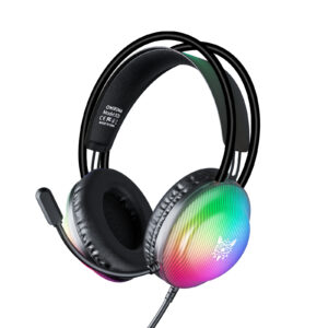ONIKUMA X29 Wired Gaming Headset with Full-Shell Radiant RGB Lighting, Adaptive Suspension Headband, and Flexible Boom Mic for PC, PS5, Xbox & Mac