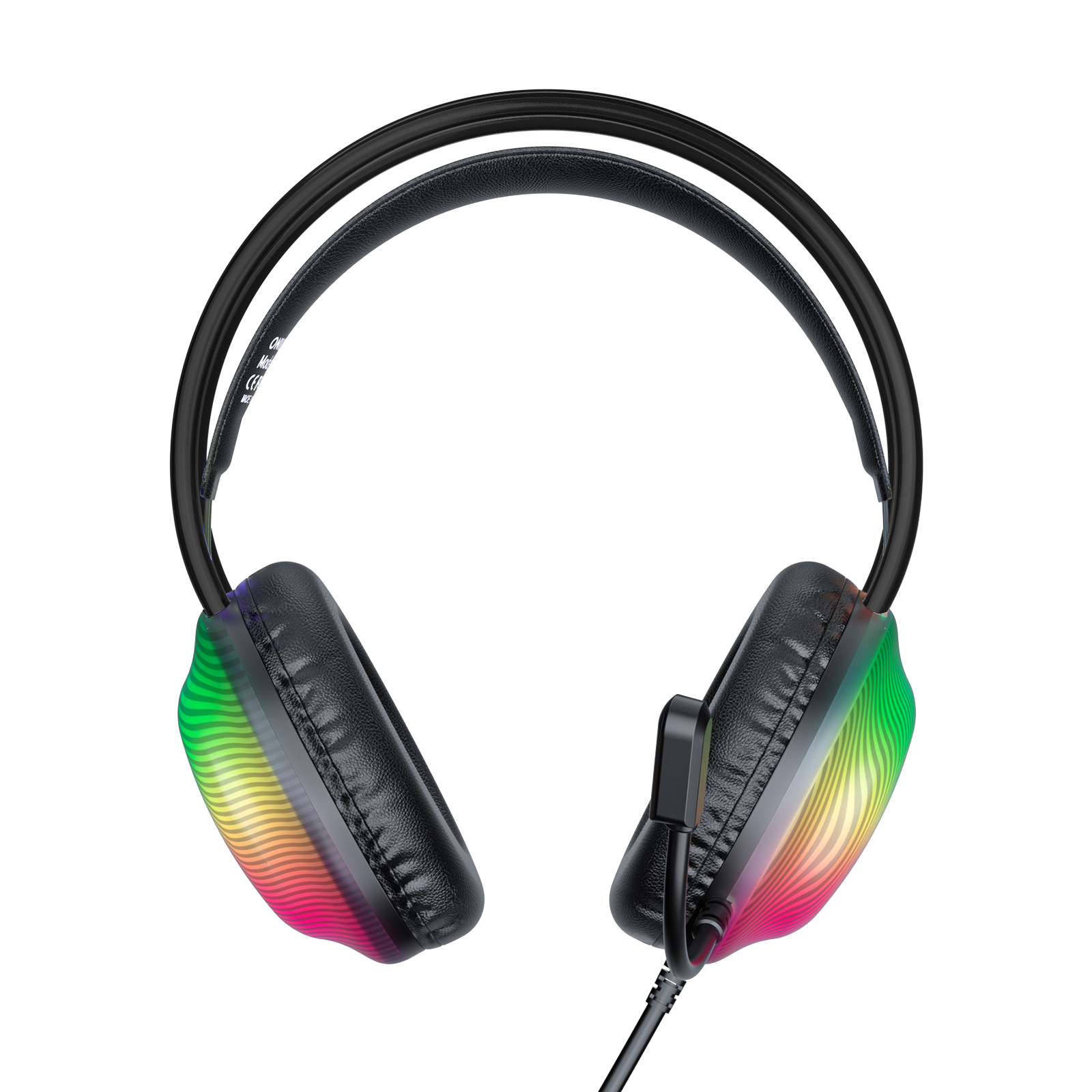 ONIKUMA X29 Wired Gaming Headset with Full-Shell Radiant RGB Lighting, Adaptive Suspension Headband, and Flexible Boom Mic for PC, PS5, Xbox & Mac - Image 3