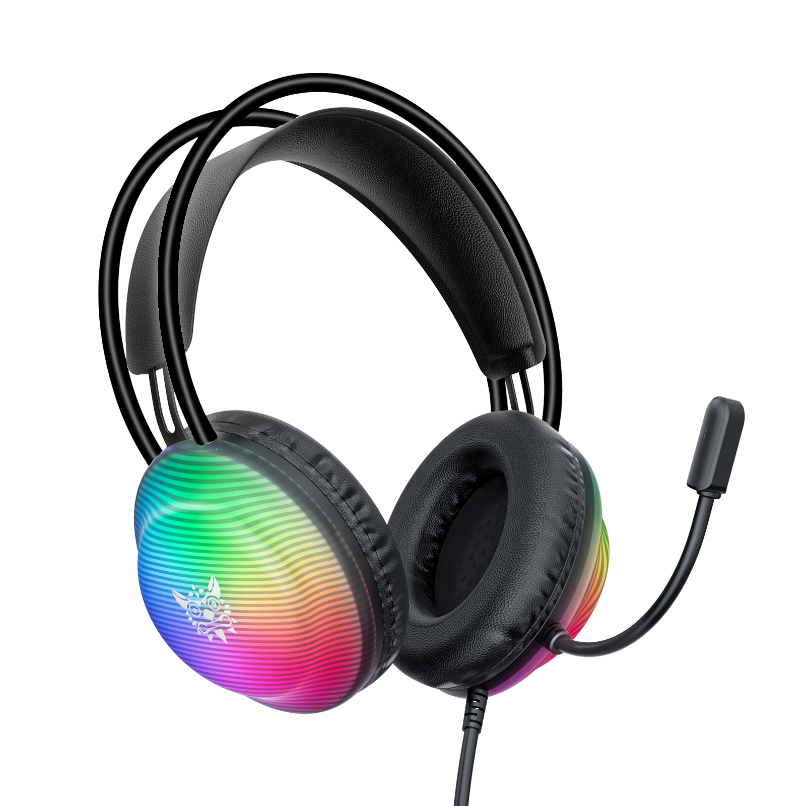 ONIKUMA X29 Wired Gaming Headset with Full-Shell Radiant RGB Lighting, Adaptive Suspension Headband, and Flexible Boom Mic for PC, PS5, Xbox & Mac - Image 4