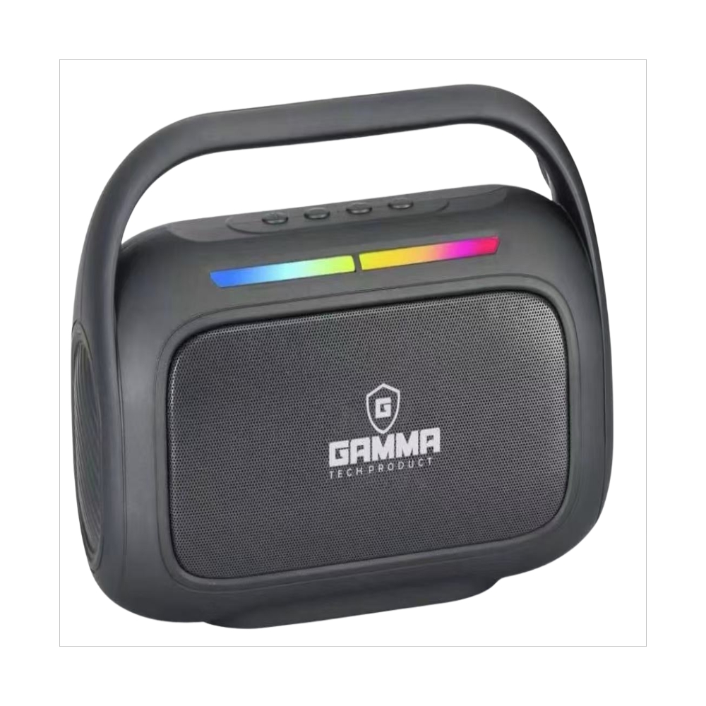 GAMMA GT-716 Portable Bluetooth Speaker with RGB Lighting, 15W Deep Bass & TWS (V5.4)
