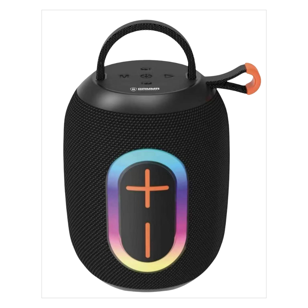 GAMMA GT-711 Compact Portable Bluetooth Speaker with RGB Lighting, 5W Audio & Premium Fabric Design