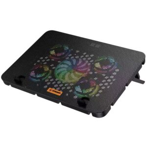 Gamma GT-19 RGB Gaming Laptop Cooling Pad | 5 High-Speed Fans, Metal Mesh Design & USB Powered Cooler Stand