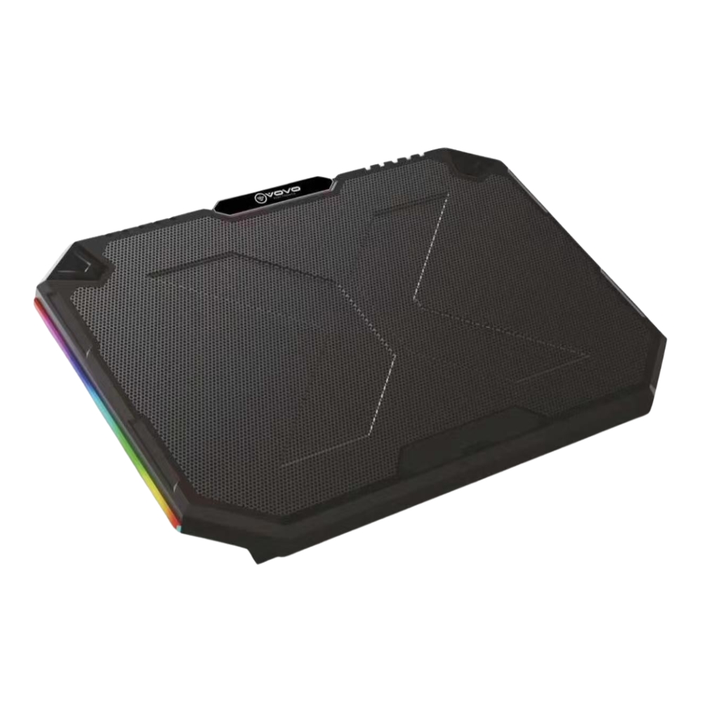 VOVO V-07 Heavy-Duty Gaming Laptop Cooling Pad with 5 Fans & RGB Side Lighting