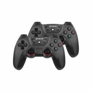 VOVO V-650 2.4G Wireless Double Gamepad Set, Dual PC & Android Controllers with Textured Grips (Available in Multiple Colors)